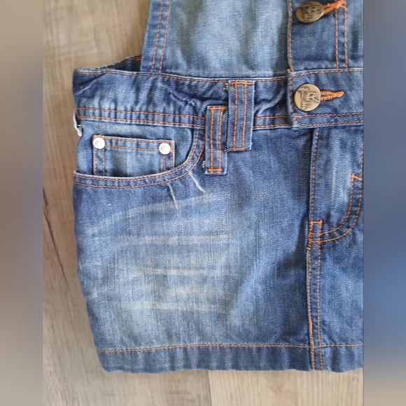 Zara Trf Denim Skirt/Overalls. Size 4 - Picture 4 of 10